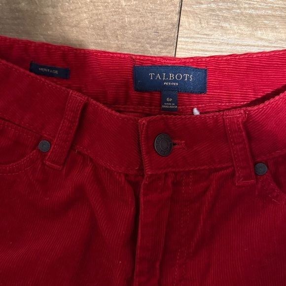 Women’s Talbots Heritage Corduroy Pants Size 6 Petite - Picture 2 of 6